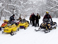 Snowmobiling in Paradise Michigan