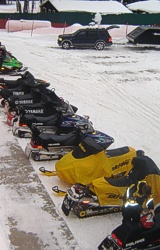 Snowmobile friendly hotel